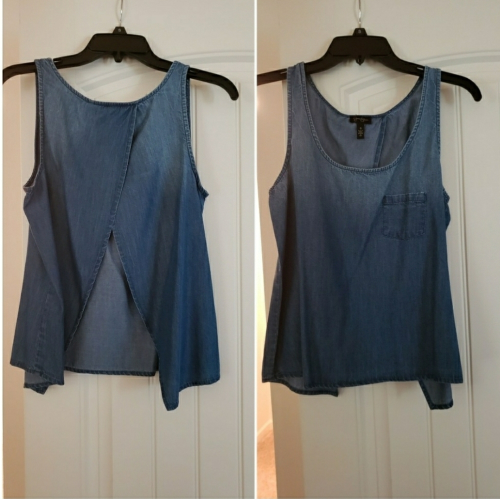 Jessica Simpson denim top - Picture 1 of 4